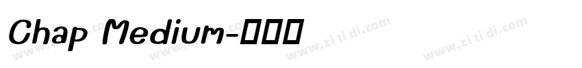 Chap Medium字体转换